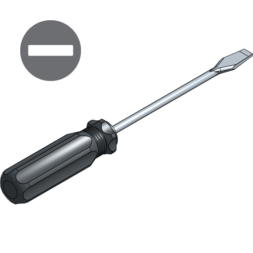 Screwdriver - Slotted 4 mm