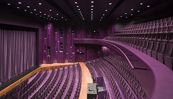 Purple theatre drapes and interior