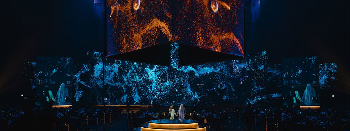 ShowTex FP Supermat Plus, GiantMirror, FP Blackout, Molton, Galactica Gold, HiSpeed Reveal Rental for Burj Azizi