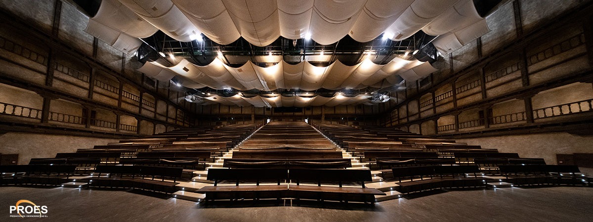 Decorative ceiling cloths for theme park performance