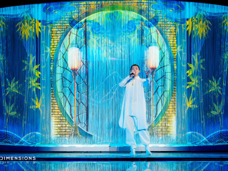 ShowTex Molton, Voile CS, Spaghetti, ClearScreen Frost, BannerDrape for CCTV Chinese Valentine Show