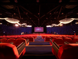 ShowTex ShowLED Chameleon and FP SuperMat Perforato projection screen for Dubai Film Festival 2010