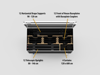 ShowTex EasyDrape Front of House Flightcase