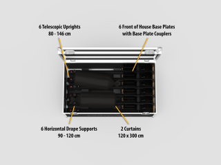 ShowTex EasyDrape Front of House Flightcase
