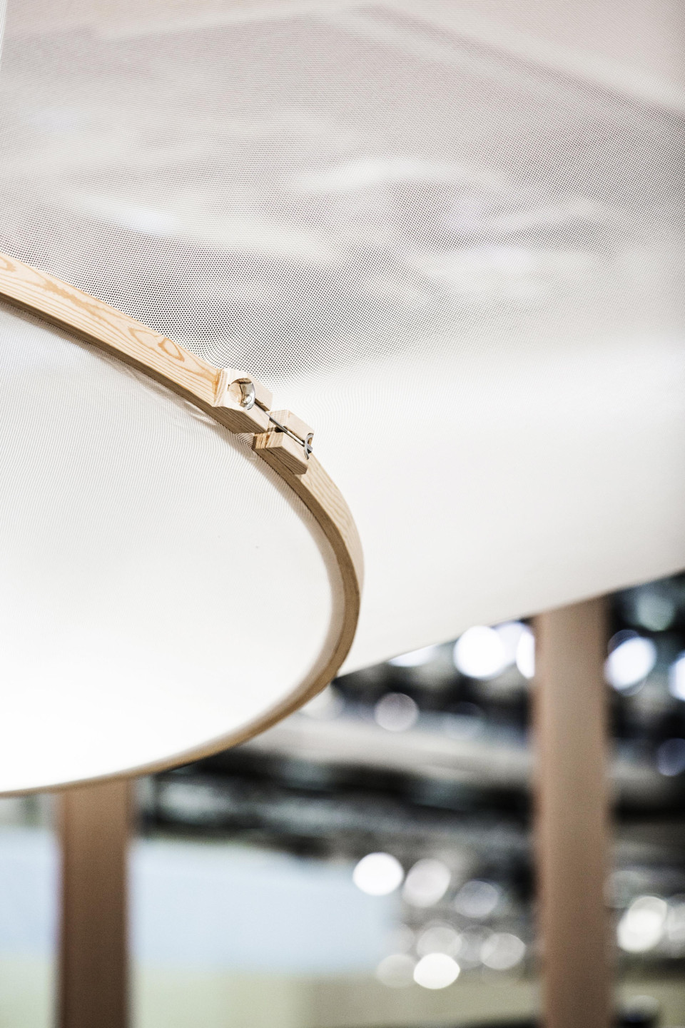 StretchTulle ceiling by ShowTex for Danish Design Makers