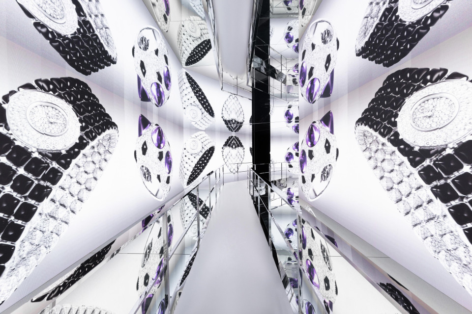 Immersive projections on expo entrance