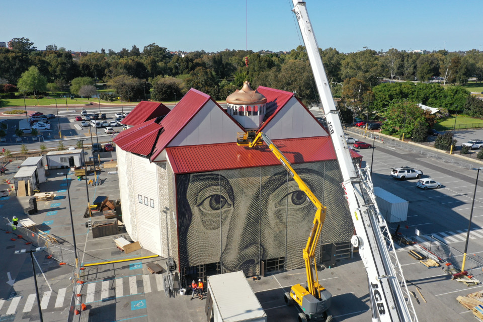 ShowTex SonoMesh Print, PolyMolton for Pop-up Globe Australia