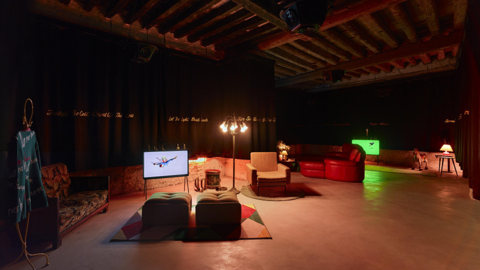 ShowTex Blackout Double, Calmuc for Samson Young exhibition