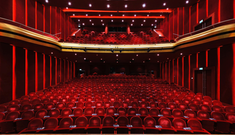 ShowTex Velours Gaudi, Wool Serge Panne, GobelinTulle, Filled Cloth, Molton for DeLaMar Theatre