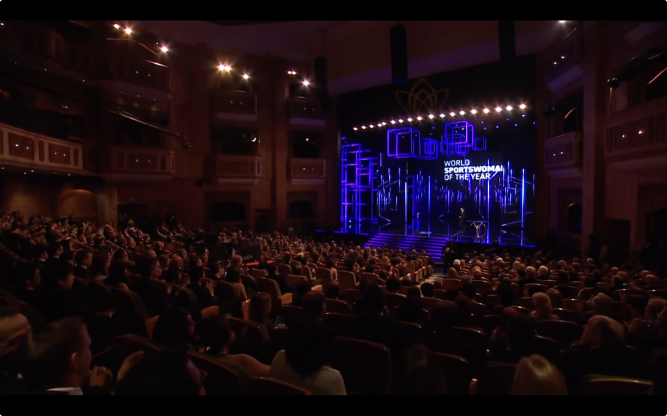 ShowTex PVC retro projection screen for televised award show