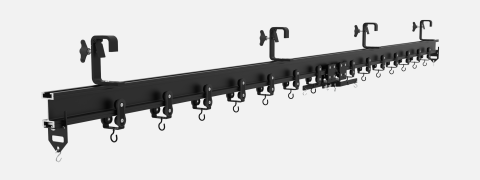 ShowTrack curtain track for heavy curtains