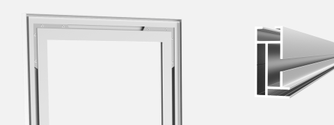 Single PrintFrame - aluminium frame