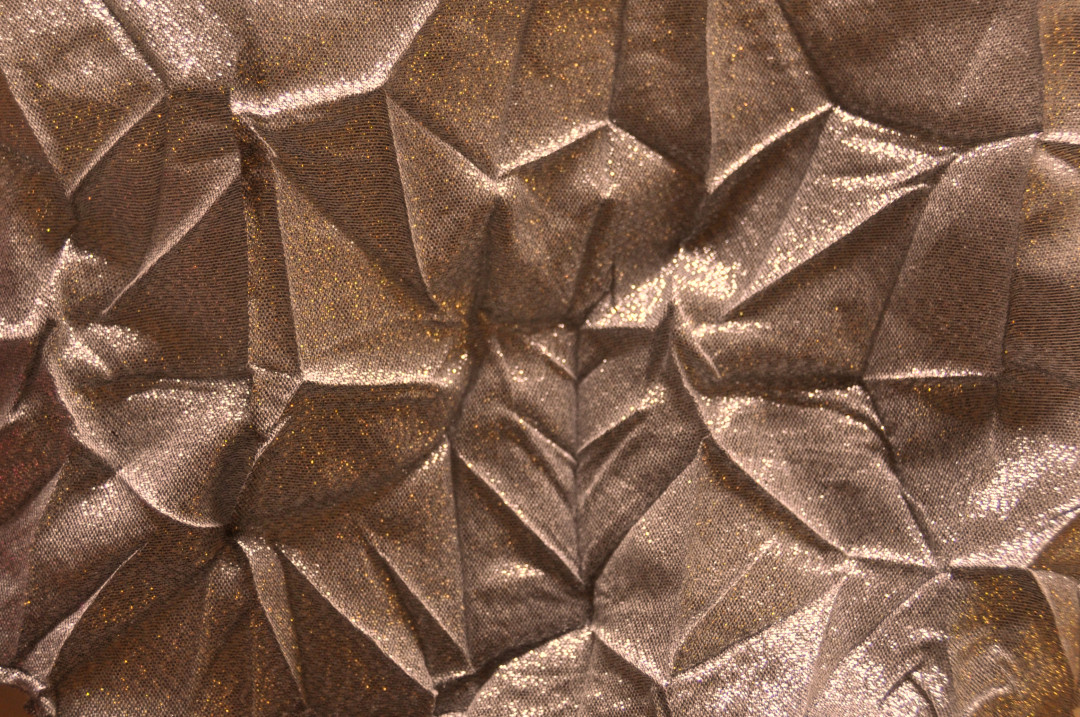 Metallic Spark Crunch: crumpled glitter fabric for extra depth and ...